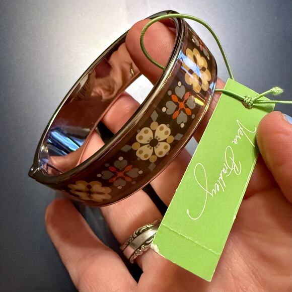 Vera Bradley Rare/Retired CANYON Brown & Silver Bracelet NWT - Picture 3 of 7